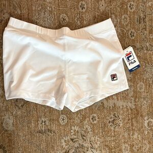 FILA Women's Athletic White Shorts